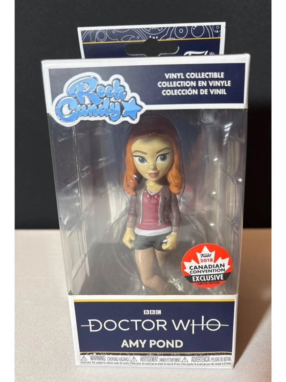 Funko Rock Candy Amy Pond Doctor Who Vinyl 2018 Canadian Convention Exclusive